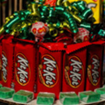 Candy Cake with Kit Kats