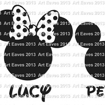 Disney Mickey Mouse Family Decal Up to 4 Characters