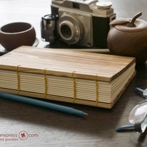 Letterpressed Cedar Wooden Handcrafted Journal