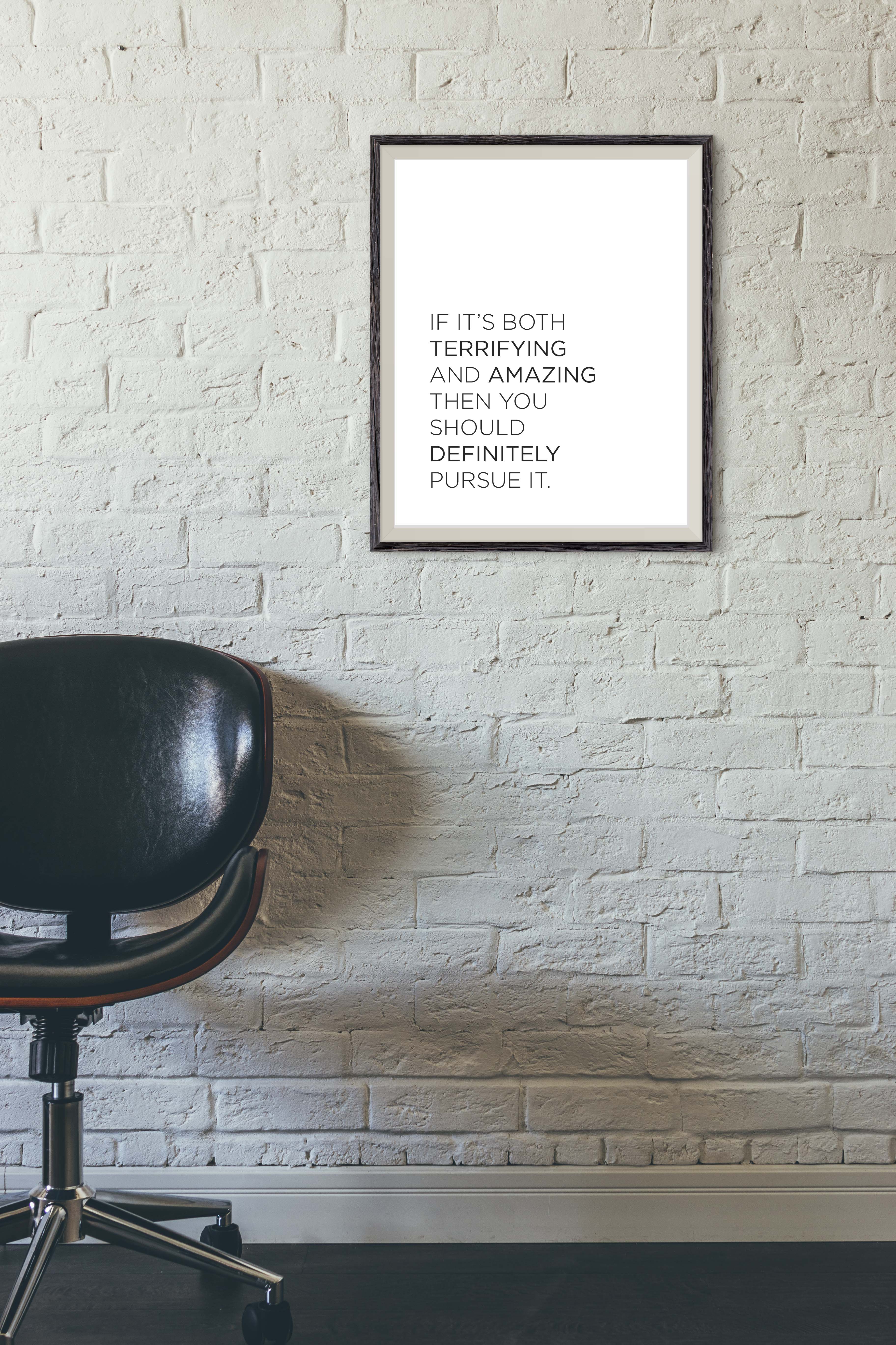 terrifying amazing 8x10 print