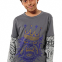 Ed Hardy Bulldog Double Sleeve, Grey