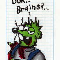Sketch Card: Redneck Zombie