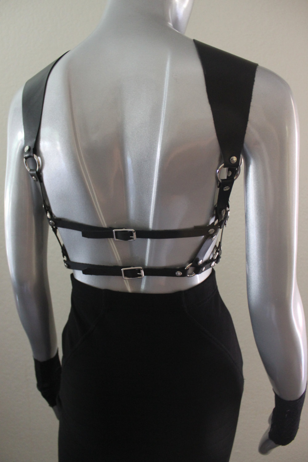 Epaulet Shoulder Strap Harness Black leather harness Harness belt Women