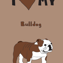 Bulldog, 5x7 print