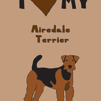 Airedale Terrier, 5x7 print