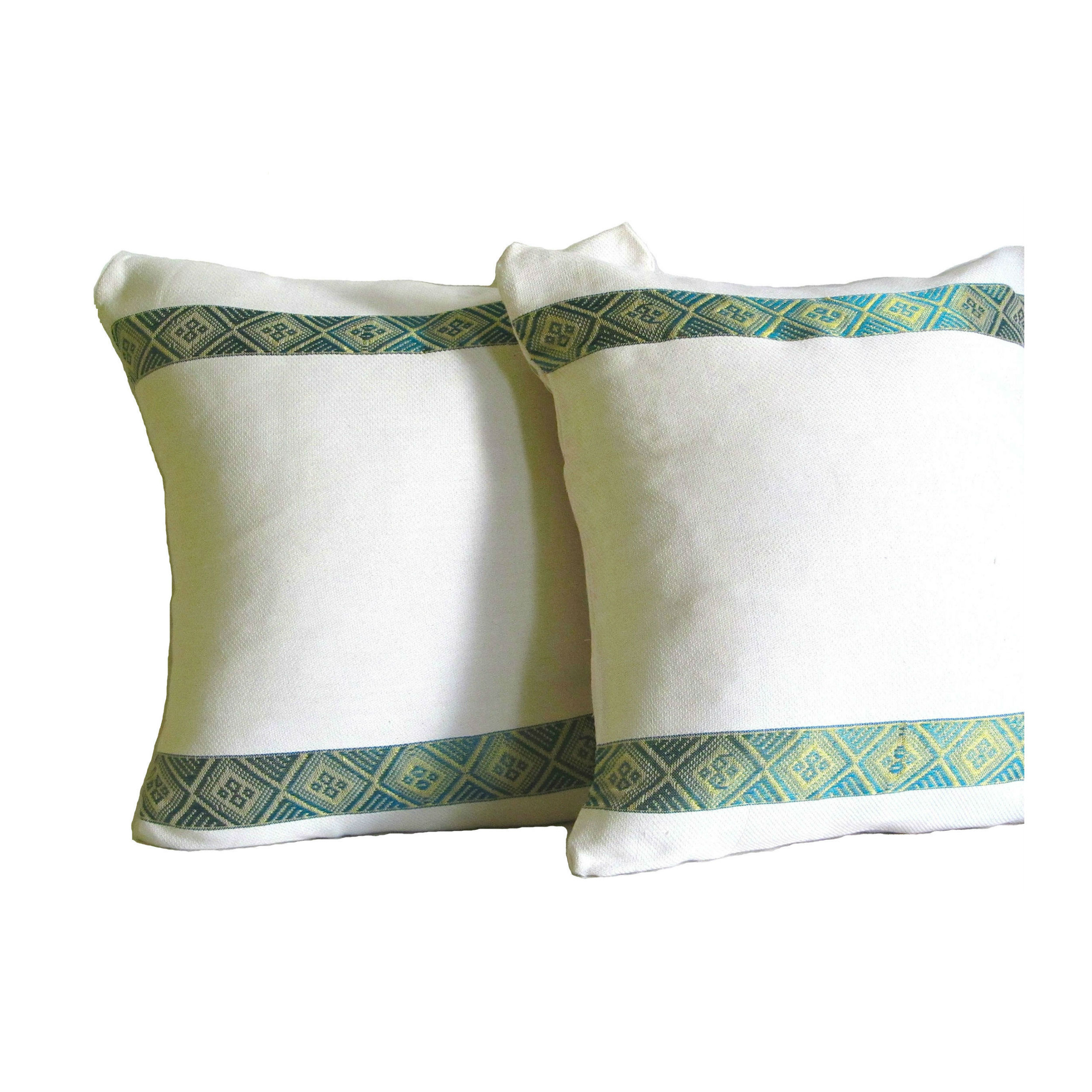 Traditional Woven Ethiopian pillow cover Comes Complete with