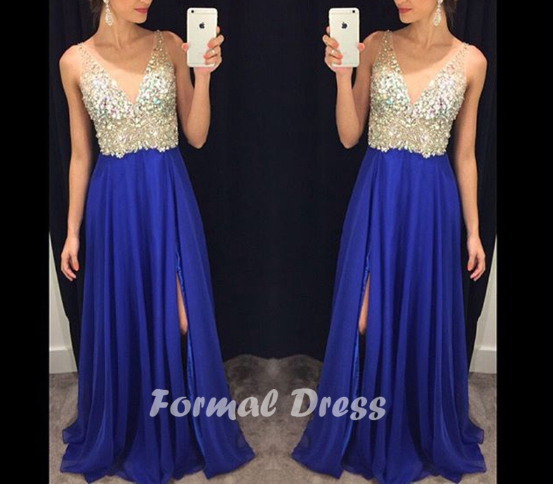 royal blue bling dress