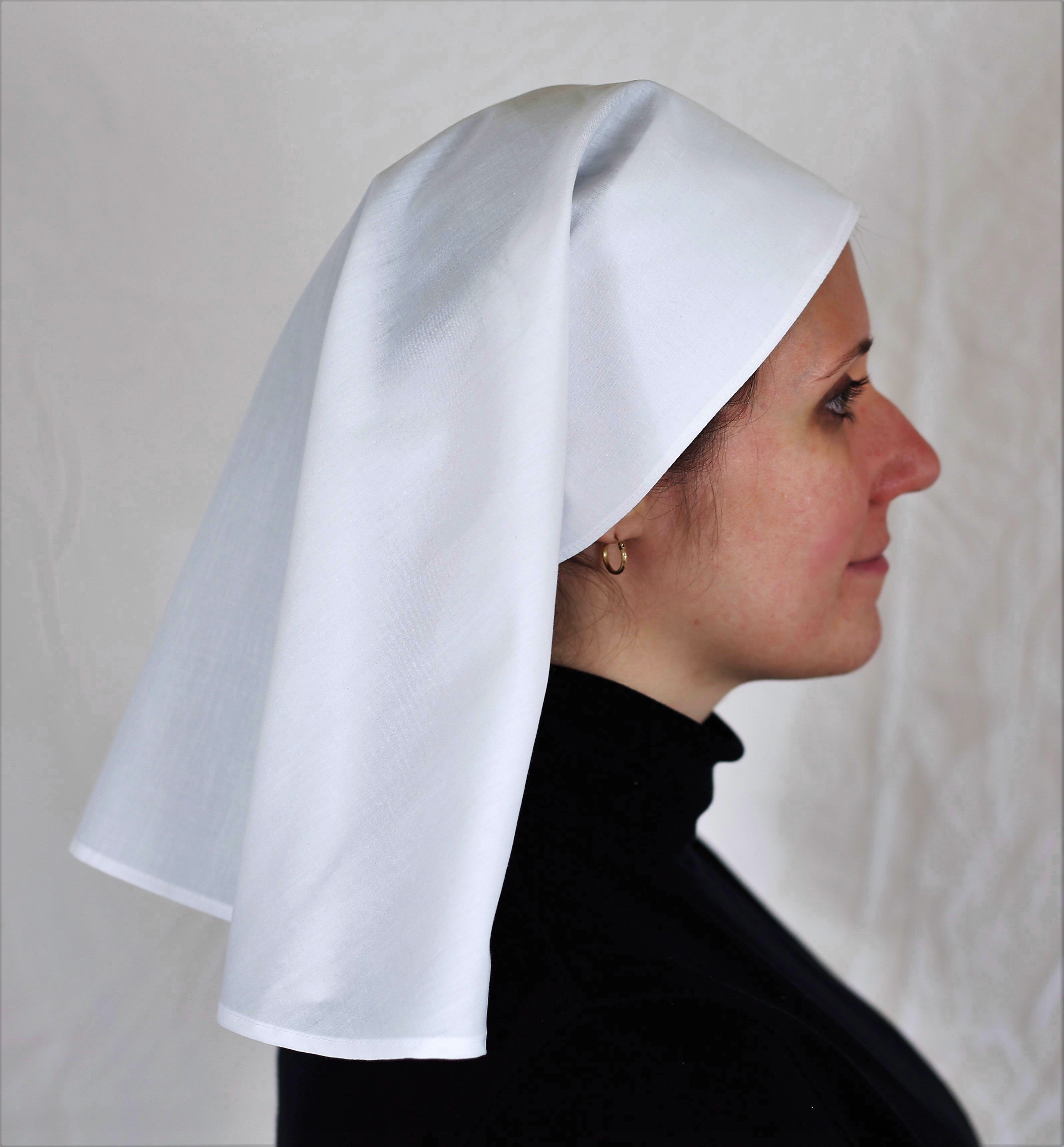 Short White Work/Sickbed Veil Catholic Nun Habit · Thenunstore · Online