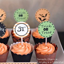 Printable Halloween Bat Circle Labels