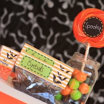 Printable Bat Halloween Treat Bag Toppers