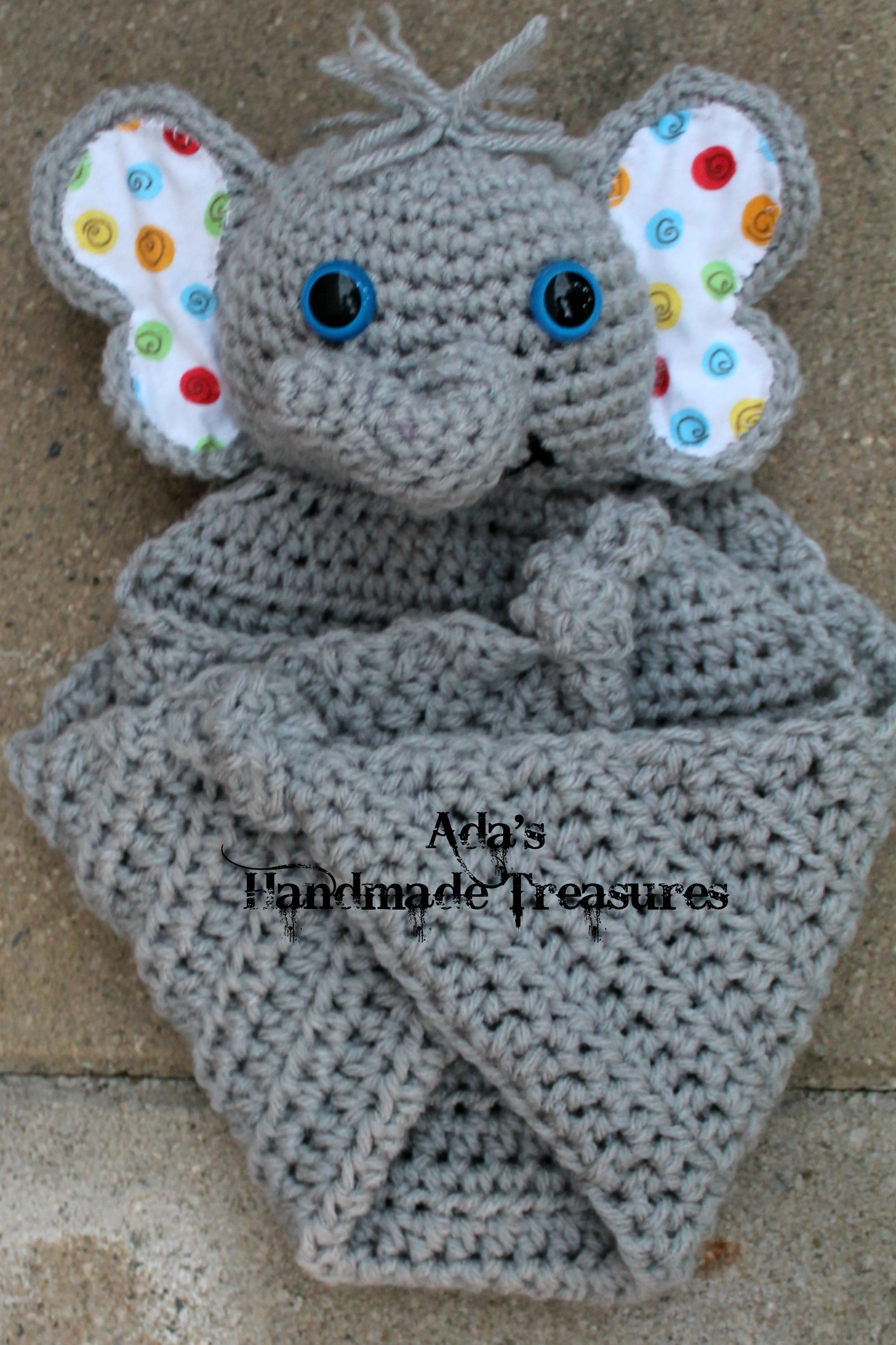 Crochet Cuddle blanket ELEPHANT on Storenvy