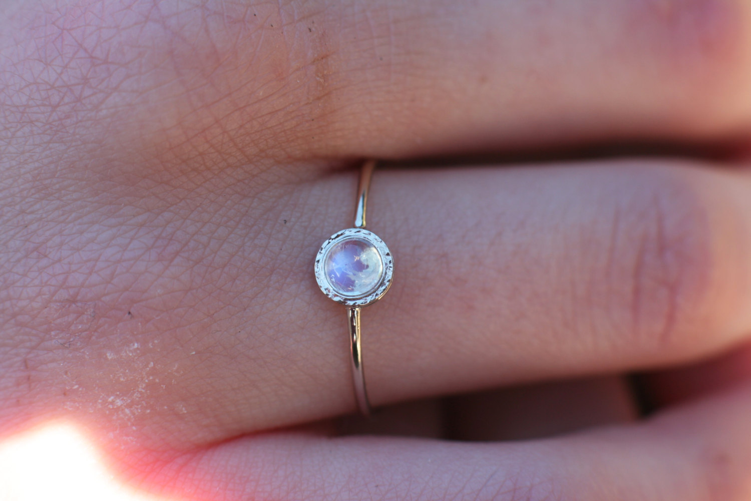 rainbow moonstone ring in 14k white gold moonstone engagement ring anniversary precious gift - Moonstone Wedding Rings rainbow moonstone ring in 14k white gold moonstone engagement ring anniversary precious gift - Moonstone Wedding Rings