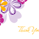 pink flowers thank you set - Thumbnail 1