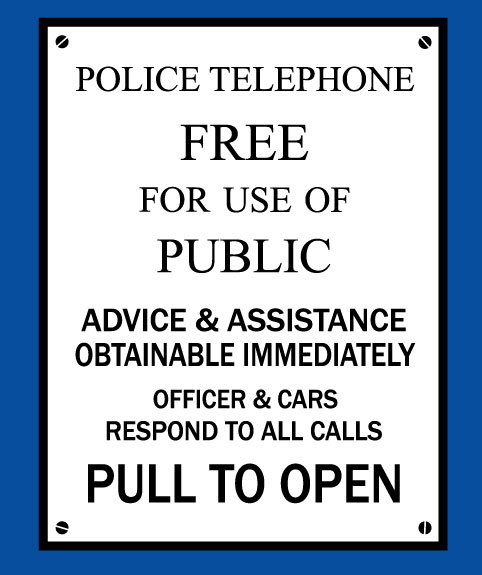 Tardis/Police Box Sign Vinyl Decal Sticker on Storenvy