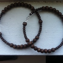 Large Wooden Hoop Earrings