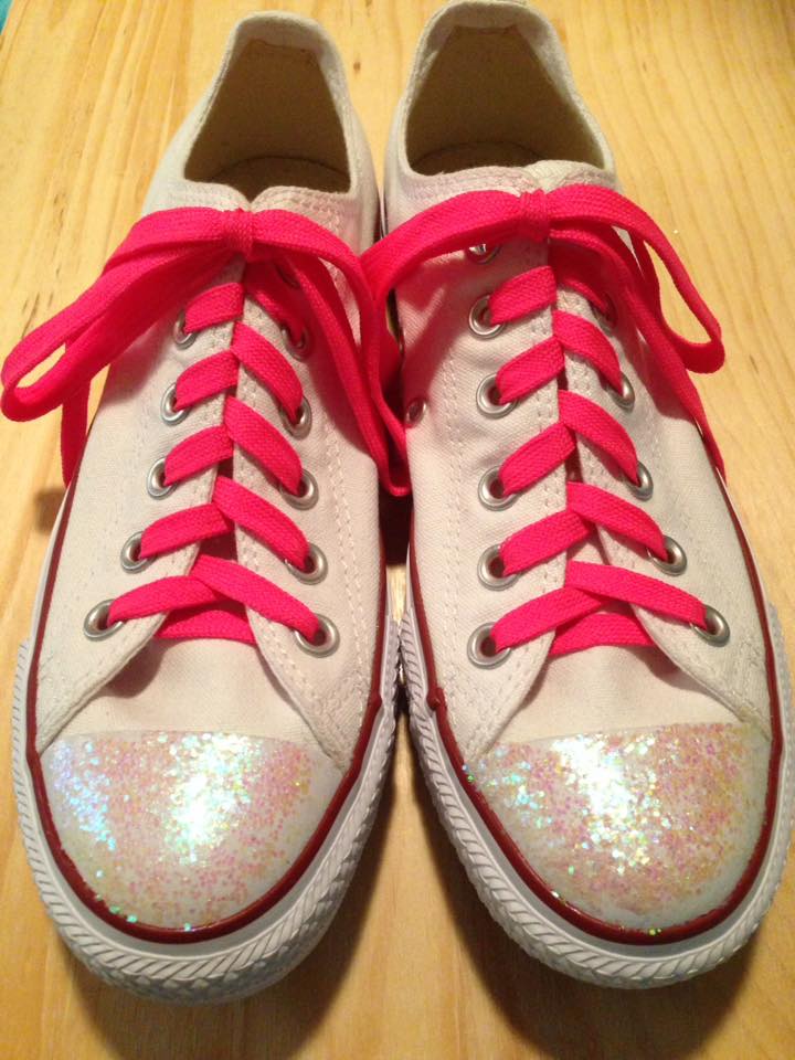 neon glitter converse