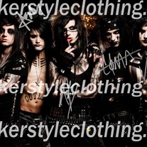 ANDY SIX / SIXX BLACK VEIL BRIDES SIGNED PHOTO