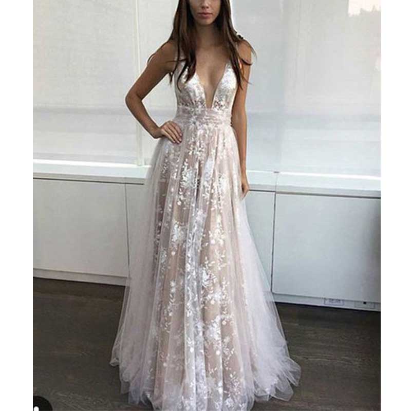 Long Lace Prom Dresses