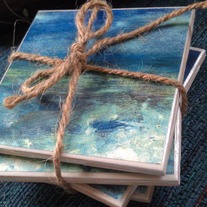 Blue Ocean Coasters, Set of 4