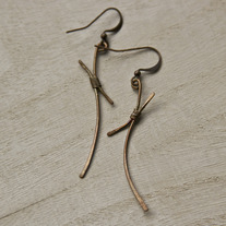 Tied Together Copper Earrings