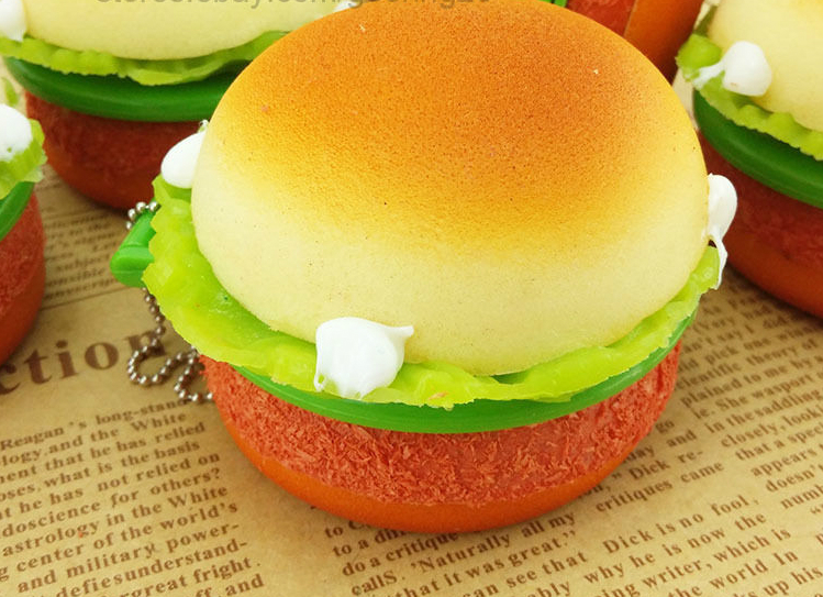 Hamburger Squishy Mirror Charm ? Kawaii Squishy Shop ? Online Store Powered by Storenvy