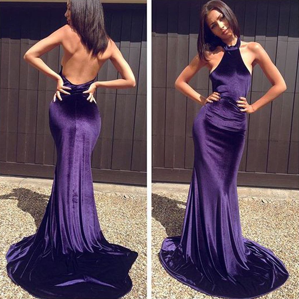 Purple Sexy Prom Dress