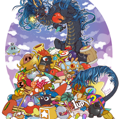 Hoard of kirby items print