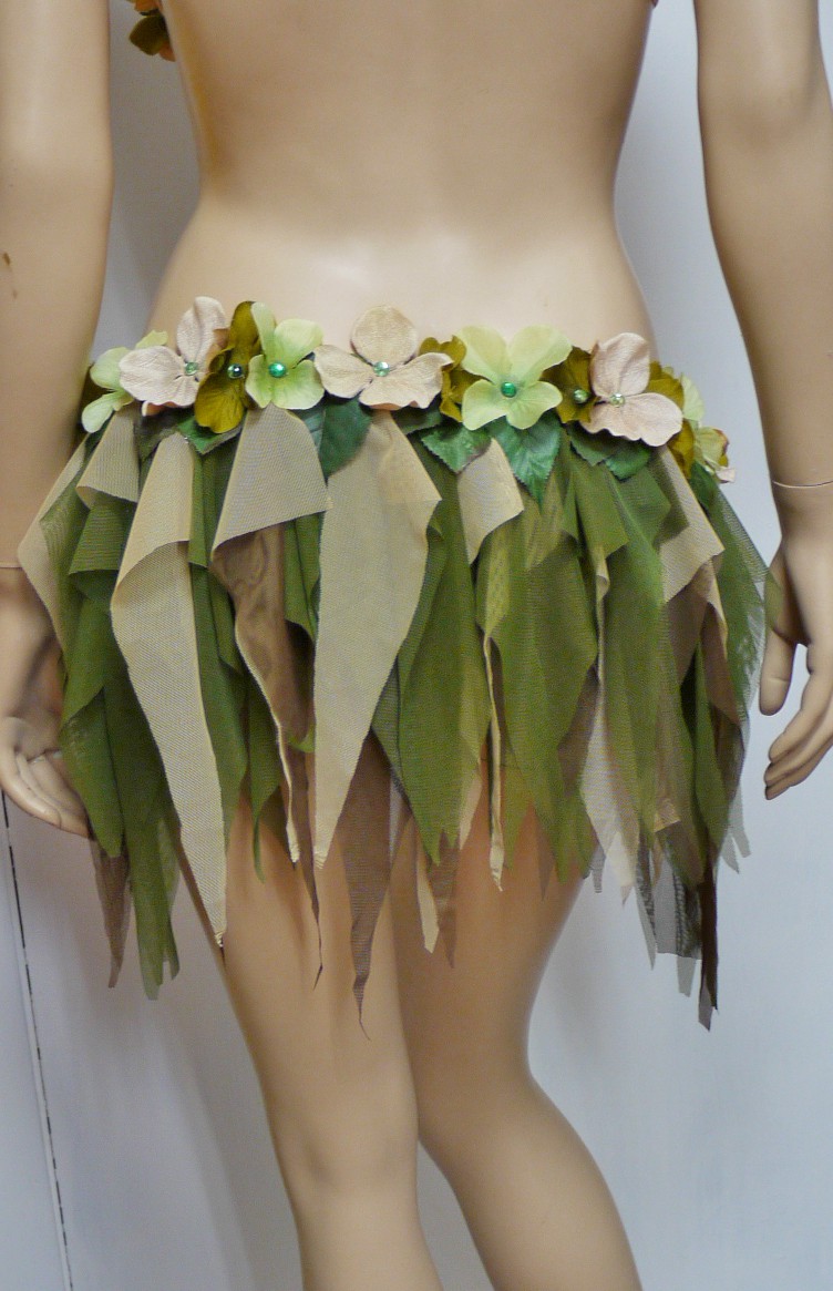 Gypsy Woodland Forest Fairy Cosplay Dance Costume Rave Bra Halloween