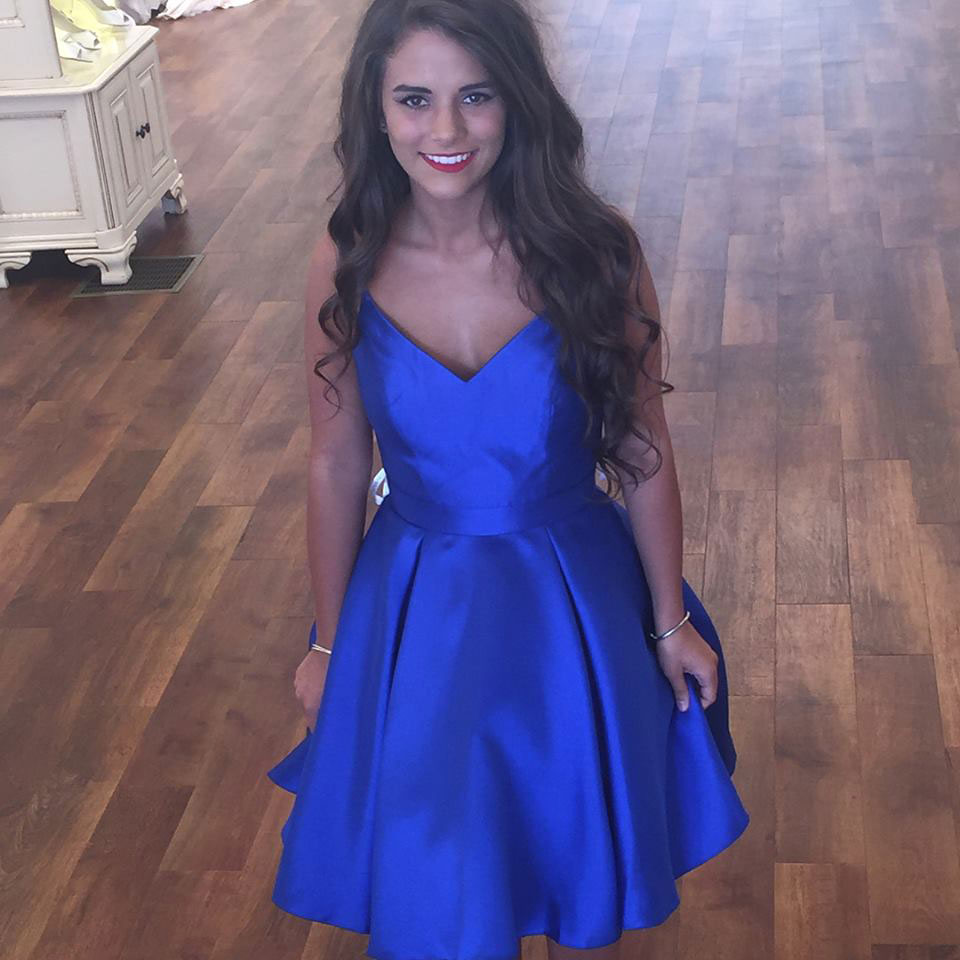 Satin Homecoming Dresses,Pretty Party Dress,Charming Homecoming Dress,Graduation Dress 
