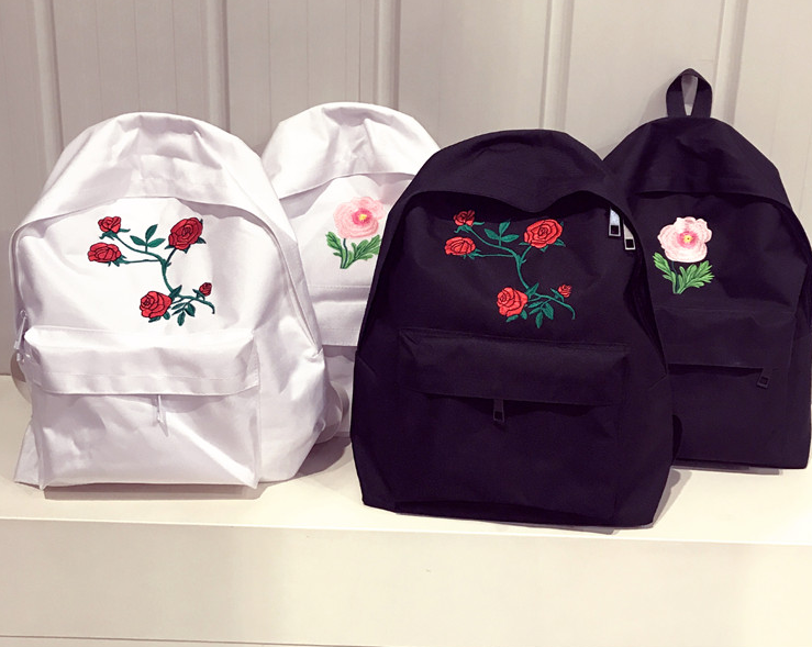 free shipping Rose Embroidered Backpack on Storenvy