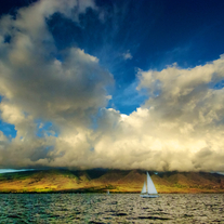 Maui Sailboat Cloudscape