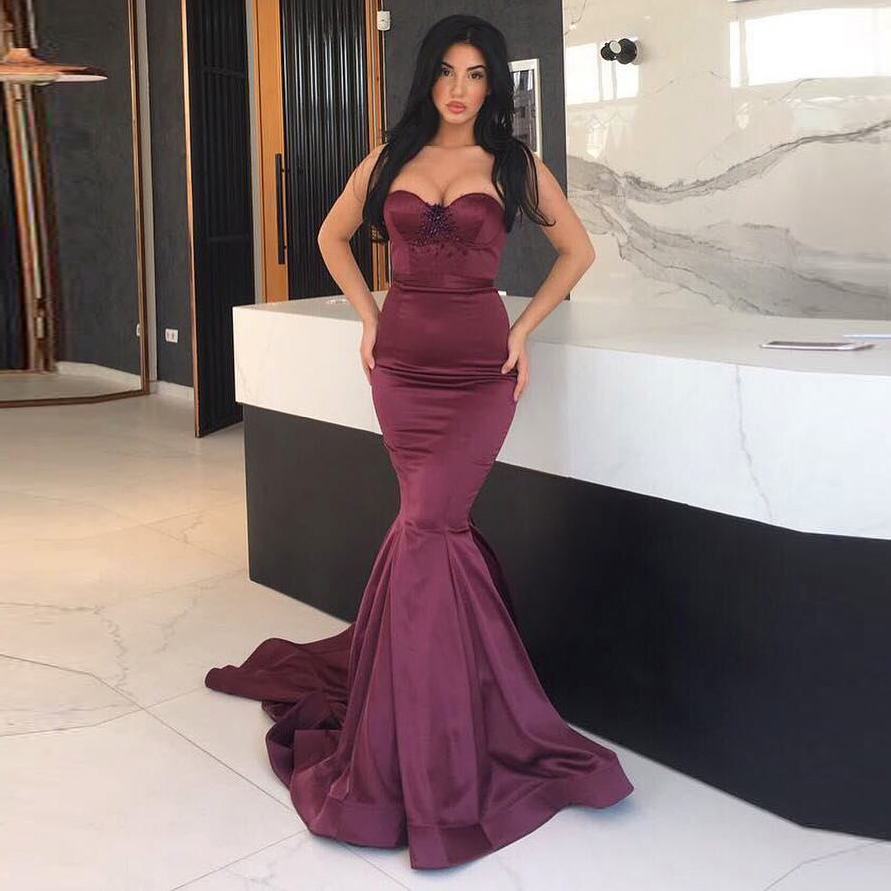 Sweetheart Neckline Mermaid Dress