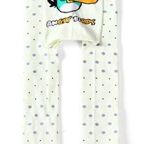 White Pants With Blue Angry Bird Inspired Pant Leggings for Baby 3 mos to Toddler Kids Childrens 4T Boys Girls Unisex