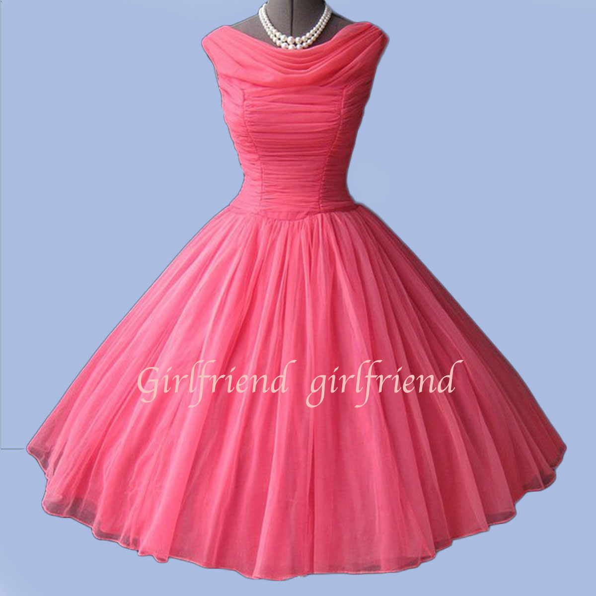 Elegant charming vintage prom dress