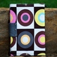 Fabric Covered A5 Journal - Retro Circles - RESERVED for Dreamers Markets - Thumbnail 2