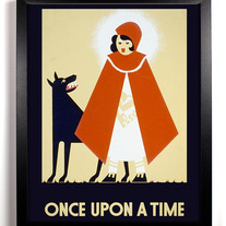 Image of Little Red Riding Hood, Once Upon A Time, Giclee Art Print, 8 x 10