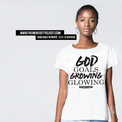 god goals growing and glowing shirt