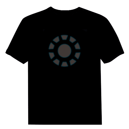 iron man led t shirt