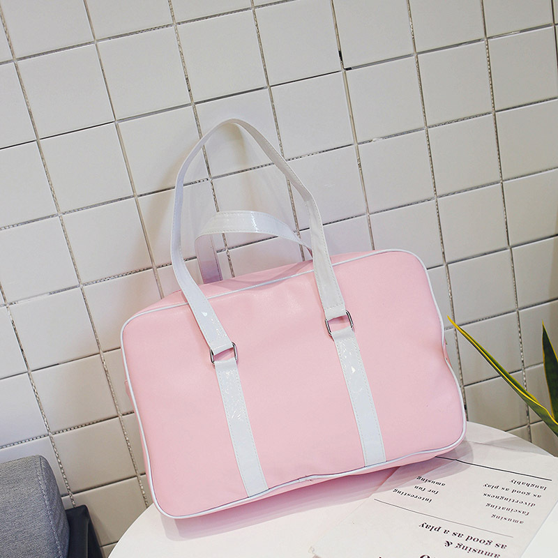 Japanese school pink heart window bag (free ship) on Storenvy