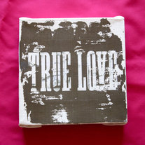 Subway Art Wall Hanging Canvas - True Love, For Couples, Weddings or Special Dates