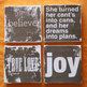 Set of 4 Canvases - YOUR choice of wording - Subway Art - Thumbnail 1
