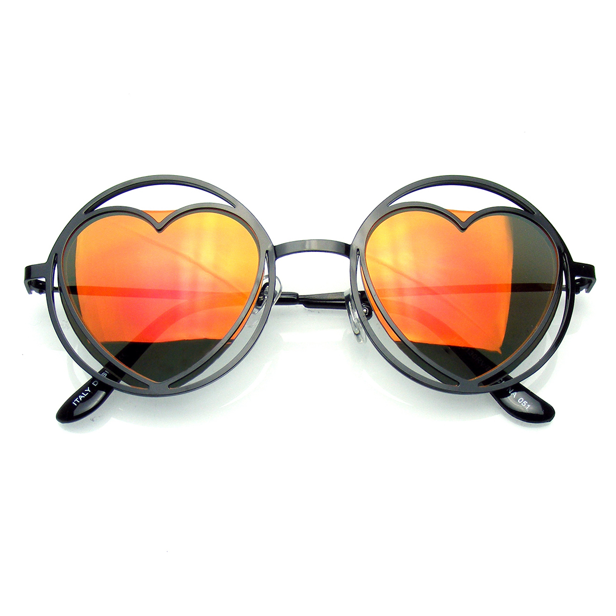 metal heart sunglasses