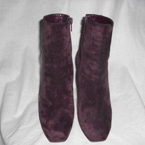 Christian Louboutin MAMANOUK 120 purple suede hidden platform ankle booties 6