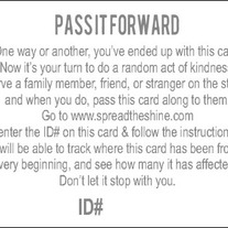 Pass it Forward Cards-Pack of 10