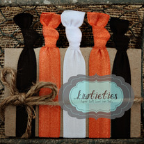 go team orange/black : original {knotieties} 10 pack