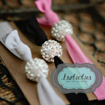 crystal ball {knotieties} diamond/silver