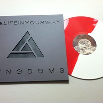 Kingdoms Red & White Vinyl w/Grey on Black Custom Die-Cut Sleeve