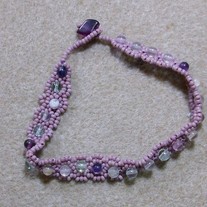 Flourite & Lavender Bracelet