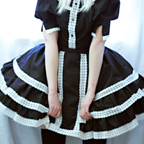 Gloomth Ardent Ruffled Skirt