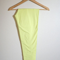 Lemon Yellow Crop Leggings (Brand New)